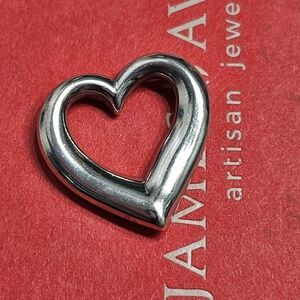 James Avery Sterling Silver floating heart pendant